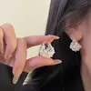 Outono Inverno Maillard Brincos de Pérola Estampa de Leopardo Moda Feminina Presilhas de Orelha 2026 Novos Versáteis Luxo Leve Cesta de Legumes Acessórios de Brincos