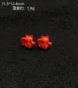 Accesorios de Arena Roja, Cuentas Hechas a Mano de Alta Calidad para DIY, Cuentas para Pulsera de Cinabrio Genuino, Accesorios Pequeños, Cuentas Sueltas al por Mayor