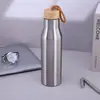Taza de vacío con carcasa de bambú para comercio exterior, vaso de agua para coche, taza de bambú, taza de café de acero inoxidable, taza de té portátil, taza de viaje