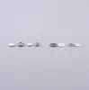 Plata pura S925 flor OVNI enredadera disco de plata cuenta plana espaciador sólido, estilo chino accesorios de manualidades DIY para joyería trenzada hecha a mano