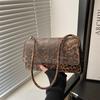 Bolsa clásica de comercio exterior para mujer con estampado de leopardo de alta calidad, nueva moda, versátil, tendencia europea y americana, bolso de hombro cruzado, bolso mensajero de celebridad de Internet