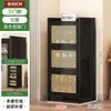 Gabinete para Zapatos de Entrada de Bambú para el Hogar Zapatero Simple de Múltiples Niveles Ahorrador de Espacio Gabinete de Almacenamiento para Pasillo Exterior de Casa de Alquiler
