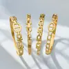 Pulsera Entrelazada Nariz de Cerdo Incrustada de Diamantes, Pulsera con Hebilla Lisa Chapada en Oro de Acero Inoxidable, Joyería de Mano Versátil de Lujo Ligero para Mujer al por Mayor