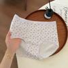 Ropa Interior Combinada Estampada Morada para Mujer, Cómoda y Transpirable, Entrepierna Antibacteriana de Seda de Morera 10A, Ropa Interior de Triángulo para Mujer al por Mayor