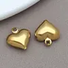 Pingente de Fruta Coração de Anjo Oco Eletrodepositado a Vácuo em Aço Inoxidável Chaveiro DIY Pingente de Bolsa Acessório
