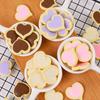 Amor Galleta Sándwich de Chocolate Decoración de Pastel Adornos Snacks Infantiles Postre en Forma de Corazón Adornos de Decoración para Hornear