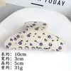 Pinza para el Cabello Estampada con Pedrería de Alta Gama, Exquisita Pinza de Garra para Cobertura Completa de la Parte Posterior de la Cabeza, Pinza de Tiburón Grande para Cabello Grueso, Accesorio para el Cabello