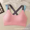 Sujetador deportivo de talla grande con espalda cruzada para mujer, a prueba de impactos y anti-caída, adecuado para correr, yoga y fitness