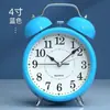Despertador para estudiantes con campana de metal, alto volumen, estilo vintage, adecuado para dormitorio de personas mayores, silencioso, recargable, despertador de campana