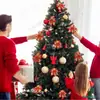 Novo Produto Flor de Natal com Pó Dourado 14cm Decoração de Natal Flor Flor Artificial Acessórios para Guirlanda de Natal Decoração de Árvore de Natal