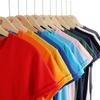 Camiseta de algodón grueso con cuello redondo de color sólido, camisa cultural publicitaria personalizada, ropa de trabajo de uniforme de clase de manga corta para hombres y mujeres, logotipo impreso