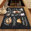 Esterilla Drenante de Cocina Estilo Nórdico de Tierra de Diatomeas, Esterilla para Tazones y Platos de Vajilla, Esterilla de Control de Agua, Esterilla para Tazas de Té de Escritorio, Esterilla Absorbente para Encimera