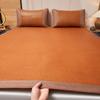 Esterilla de Ratán de Verano Esterilla de Verano Esterilla Indonesia Esterilla Gruesa de Seda de Hielo Cubierta de Cama Sábana de Cama Doble Uso Esterilla de Hierba Lavable para Dormitorio