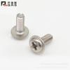 Tornillos de Cabeza Redonda con Arandela de Acero Inoxidable 304 con Alambre de Máquina M2m2.5m3m4m5