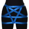 Bambú como comercio transfronterizo banda cruzada estrella de cinco puntas sexy hueco para damas sexy arnés de alambre ropa interior P0114