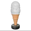 Simulación de modelo de helado caja de luz de exhibición comercial molde de cono de helado adorno letrero grande anuncio de cono de gofre helado falso