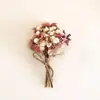 Mini Ramo de Gypsophila Rosa Flores Artificiales, Ramillete de Boda, Ramo de Novia, Artículo Popular de Venta Transfronteriza