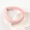 Diadema de Peluche Dopamina Color Sólido Invierno Versátil Estilo Coreano de Ala Ancha Pinza para Lavado de Cara Diadema Linda y Femenina