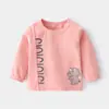 Ropa Suave de Terciopelo para Bebé Otoño Top Individual Ropa Interior Camiseta Algodón Elástico Sudadera Suéter de Otoño e Invierno para Bebé Camiseta Base Ropa para Niños