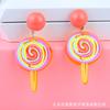 Aretes Estilo Coreano ins Frescos Aretes Simples Paleta Girasol Barco Aretes Lindos Acrílicos Transparentes