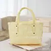 Bolso de Mano Cesta para Perro Salchicha Fresco y Sencillo Bolso Tejido a Mano Cesta de Mano para Vacaciones, Bodas y Celebraciones