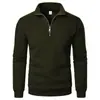 Moletom europeu em estoque com zíper parcial e gola alta, moderno, simples, folgado, plus size, moletom masculino de fleece Amazon TEMU