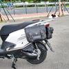 Muscle car Lobo adequado para Haojue AFR125 caixa lateral envolvente de borda lateral bolsa lateral bolsa para capacete motocicleta modificada bolsa de viagem impermeável