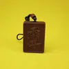Madeira de Jucá Atingida por Raio Material Antigo Cinco Montanhas Forma Verdadeira Pingente Ornamento para Pendurar Amoreira Placa de Tabu Pingente Peça Esculpida à Mão