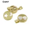 JP325 incrustaciones de oro patrón geométrico Luna estrella patrón interesante pulsera impresa pulsera cadena colgante accesorios