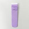 Calcetines apilados para mujer, calcetines de hielo de verano, finos, sueltos, de terciopelo japonés, de seda de hielo, de verano, de color liso, largos, de longitud media