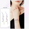 Xmxp Calcomanía de Tatuaje Temporal Colorida para Muñeca Brazo de Niña Mujer Impermeable Larga Duración Estilo Ins de Gama Alta Mismo Estilo que Xiaohongshu