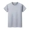 Camiseta 100% Algodão com Logo Personalizado, Gola Redonda Elegante de Manga Curta para Trabalho, Camisetas Culturais para Publicidade em Grupo, Roupas de Trabalho, Bordado e Estampagem