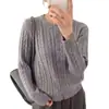 Cárdigan de punto para mujer, nuevo estilo primavera/otoño 2026, cuello redondo, prenda exterior, capa interior otoño/invierno, top básico