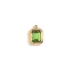 Accesorios de Joyería Geométrica Simples y Únicos Europeos y Americanos Acero Inoxidable Chapado en Oro de 18K Colgante Cuadrado de los Doce Signos del Zodiaco para Mujeres