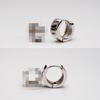 Plata Esterlina S925 Tamaño Aro para Oreja Lóbulos de la Oreja Espacio Edición Ancha Chapado en Platino Moda Personalizado Unisex Regalo