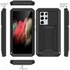 Adequado para Capa de Celular Samsung Transfronteiriça Suporte Invisível de Metal Capa Popular à Prova de Três S21Ultra Capa Protetora