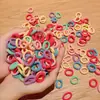 Coil de Cabelo Anel de Cabelo Infantil Cor de Doce Corda de Cabelo Anel de Toalha de Cabelo Infantil Corda de Cabeça Alta Elasticidade Sem Costura