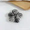 Acessórios de flor de lã de cinco pétalas feitos à mão para roupas, acessórios de cabelo, sapatos, chapéus, flores decorativas, acessórios DIY e materiais para atacado