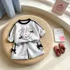 Nueva colección de primavera: conjunto de dos piezas moderno y deportivo para niñas, que incluye una sudadera infantil, perfecto para primavera y otoño, ropa infantil elegante para exportación