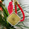 Llavero Atractor de Riqueza de Oro Puro 999, Colgante Dorado para Coche, Colgante para Bolso de Buena Suerte y Éxito, Regalo Creativo