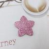 Accesorios de bricolaje hechos a mano, exquisita pinza para el cabello para niños, tocado de estrella de cinco puntas con polvo dorado, accesorios para el cabello