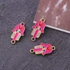 Amazon Moda pulseira de metal estilo nacional de Palmeira joias acessórios diy joias de liga com óleo pingado acessórios