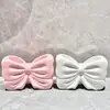 Portacepillos de Dientes con Forma de Corazón y Lazo para Niñas Lavabo de Baño Creativo Soporte de Almacenamiento para Cepillo de Dientes Eléctrico y Pasta de Dientes