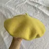 Boina de Lã Colorida Chapéu de Pintor para Mulheres Adultas Outono e Inverno Estilo Coreano Mori Girl Chapéu Boina Retrô