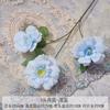3 Flores de Seda Artificial para Arranjos Florais de Salão de Casamento e Decoração de Casa