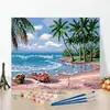 Precio de Fábrica al por Mayor DIY Pintura al Óleo Digital Acrílico Pintado a Mano Color al Óleo Sanación Escenario Nórdico Costero Arte de Pared Decorativo