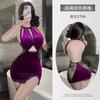 Lencería sexy, camisón de chica gato sexy, vestido de una pieza con hombros descubiertos de encaje, perspectiva seductora, uniforme de sirvienta, traje de generación de cabello