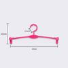 Cabide Interno de Borracha Macia para Clinker Dobrável Universal Transparente com Clipe Cabide de Plástico Fashion para Roupa Íntima Especial