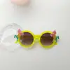 Novos óculos de sol infantis estilo coreano personalizados para meninos e meninas óculos de passarela unicórnio proteção UV óculos de sol em PC