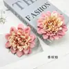 Pintura al óleo de borde tostado simulado, Cabeza de Nenúfar, Tocado de Guirnalda Retro, Accesorios de Material para Pasador de Pelo, Arreglo Floral de Pared de Flores para Boda